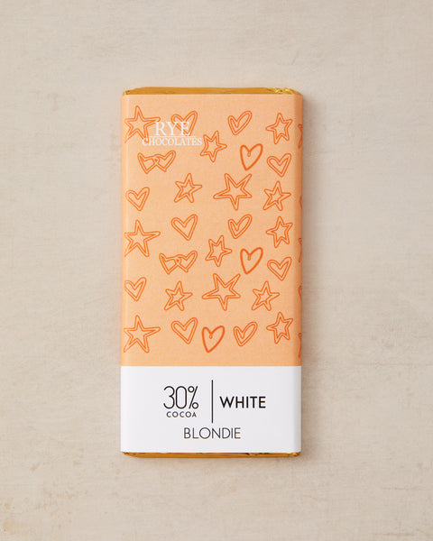 Blondie Amber White Chocolate Bar - 30% cocoa