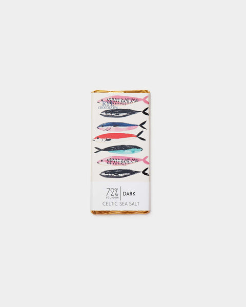 Celtic Sea Salt Dark Chocolate Bar - 72% Ecuadorian