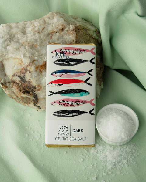 Celtic Sea Salt Dark Chocolate Bar - 72% Ecuadorian