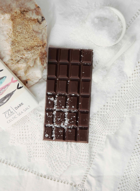 Celtic Sea Salt Dark Chocolate Bar - 72% Ecuadorian
