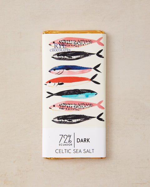 Celtic Sea Salt Dark Chocolate Bar - 72% Ecuadorian