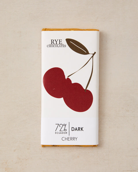 Cherry Dark Chocolate Bar - 72% Ecuadorian