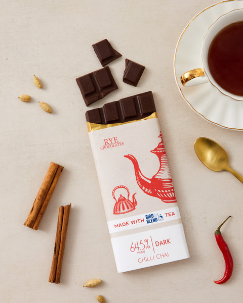 Chilli Chai Dark Chocolate Bar - 64.5% Peruvian