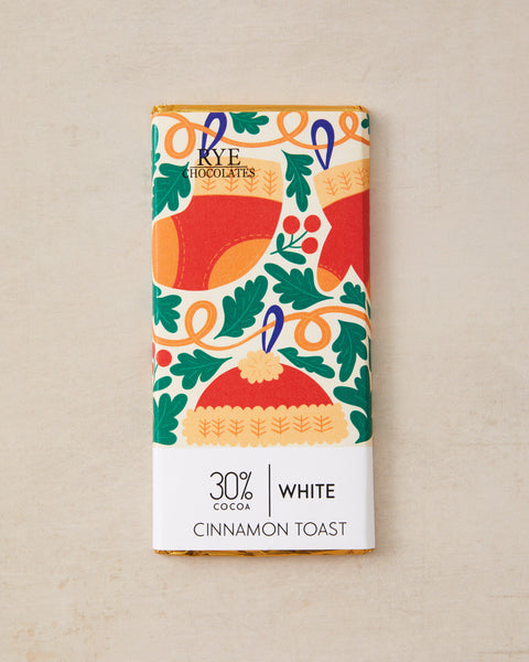 Cinnamon Toast Amber White Chocolate Bar - 30% cocoa