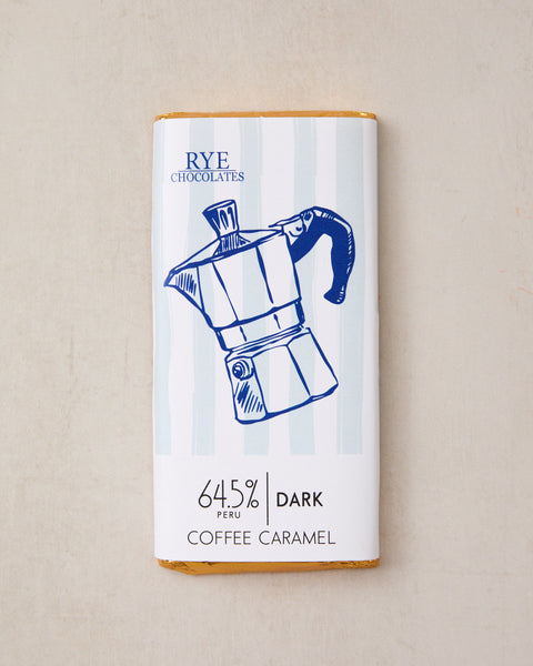 Coffee Caramel Dark Chocolate Bar - 64.5% Peruvian