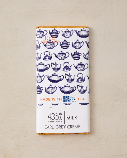 Earl Grey Milk Chocolate Bar - 43.5% Venezuelan