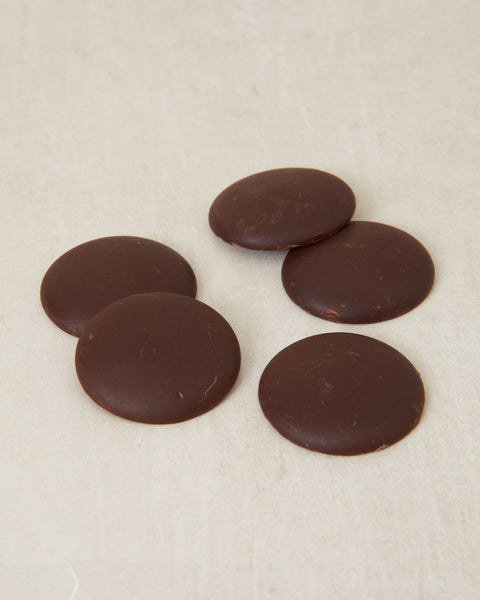 Giant Medium-dark Chocolate Buttons - 64.5% Peruvian