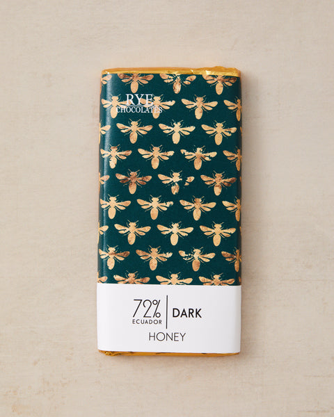 Honey Dark Chocolate Bar - 72% Ecuadorian
