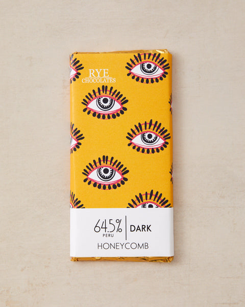 Honeycomb Dark Chocolate Bar - 64.5% Peruvian