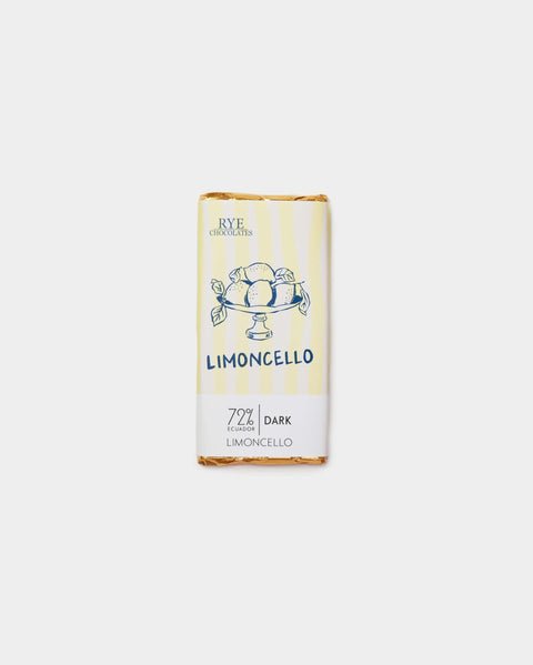 Limoncello Dark Chocolate Bar - 72% Ecuadorian