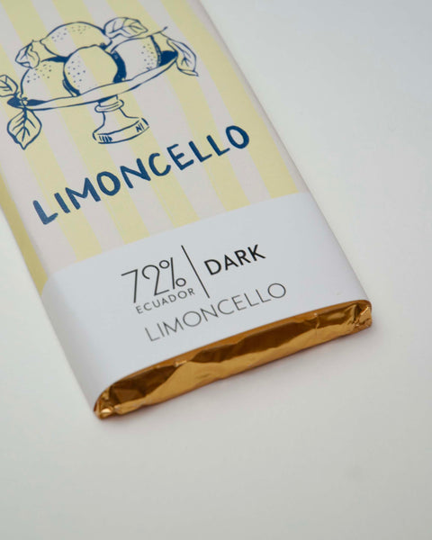 Limoncello Dark Chocolate Bar - 72% Ecuadorian