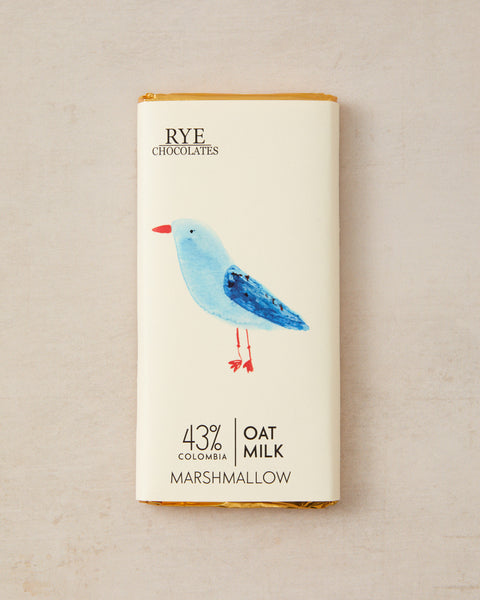Marshmallow Oat Milk Chocolate Bar - 43% Colombian Milk Chocolate