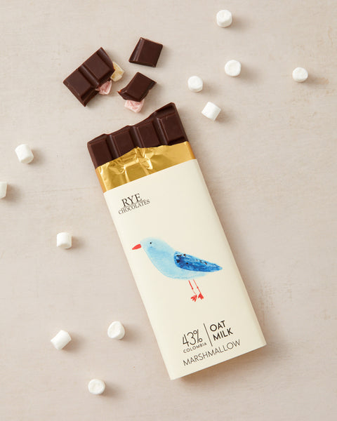 Marshmallow Oat Milk Chocolate Bar - 43% Colombian Milk Chocolate