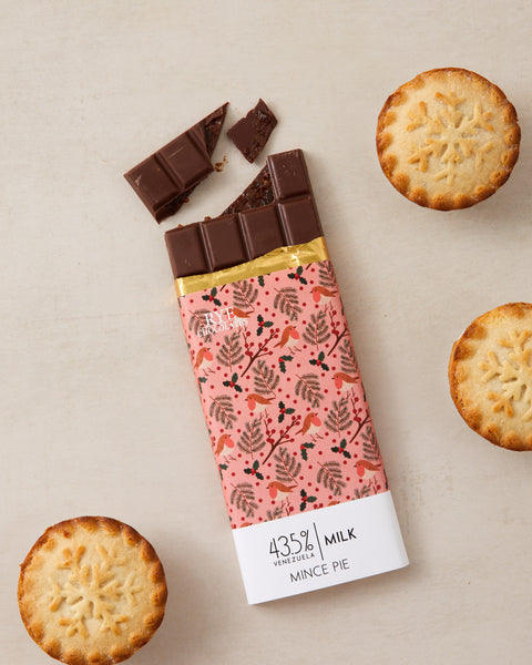 Mince Pie Milk Chocolate Bar - 43.5% Venezuelan