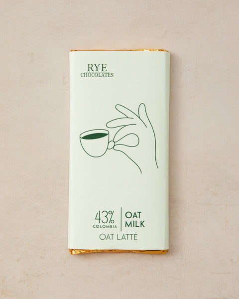 Oat Latte Oat Milk Chocolate Bar - 43% Colombian Milk Chocolate