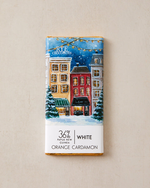 Orange Cardamon White Chocolate Bar - 36% Papua New Guinea