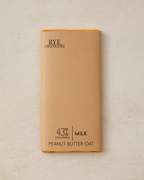 Peanut Butter Oat Milk Chocolate Bar - 43% Colombian Milk Chocolate