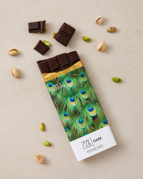Pistachio Dark Chocolate Bar - 72% Ecuadorian