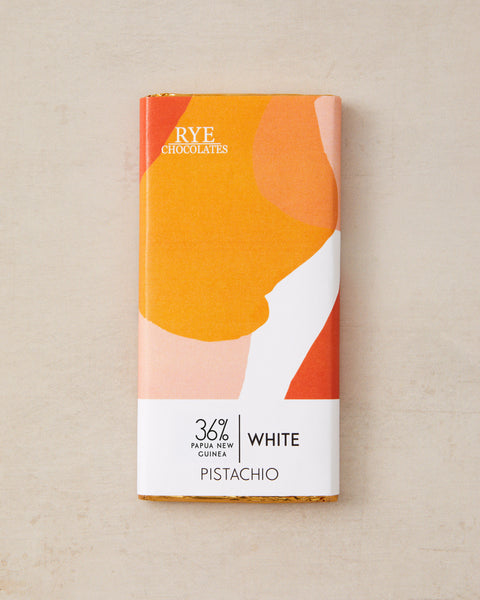 Pistachio White Chocolate Bar - 36% Papua New Guinea