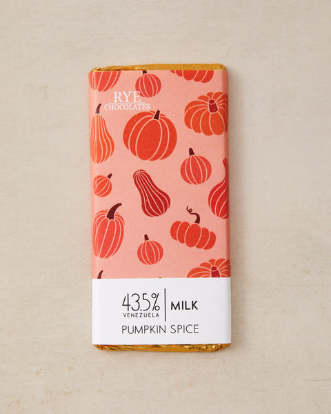 Pumpkin Spice Milk Chocolate Bar - 43.5% Venezuelan