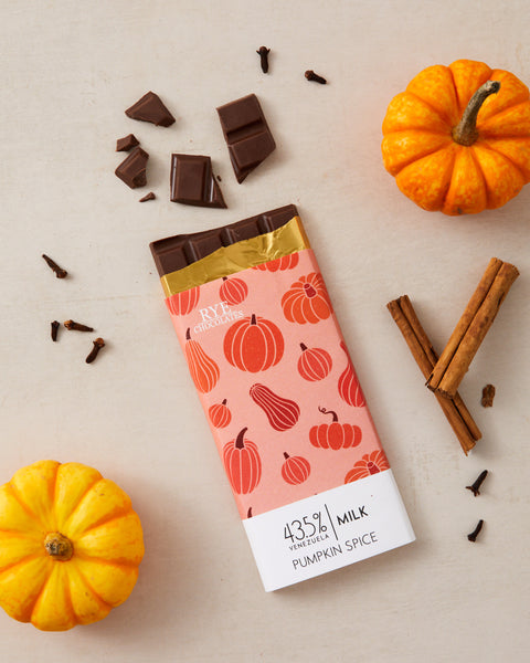Pumpkin Spice Milk Chocolate Bar - 43.5% Venezuelan