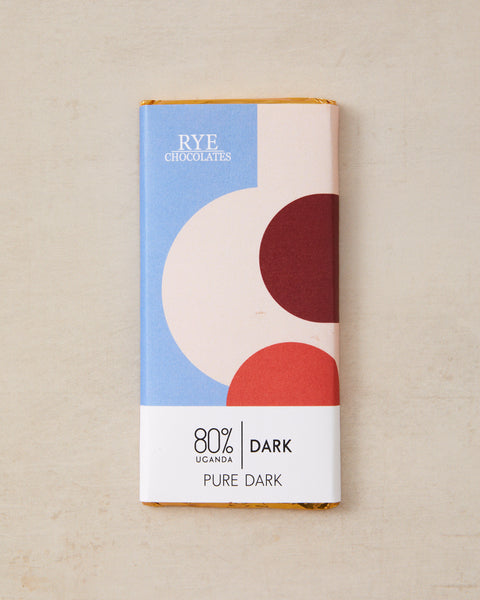 Pure (Very) Dark Chocolate Bar - 80% Ugandan