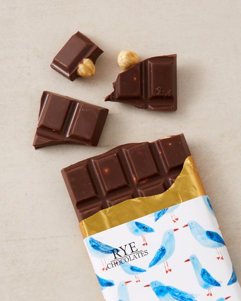 Roasted Hazelnut Milk Chocolate Bar - 45% Cameroonian