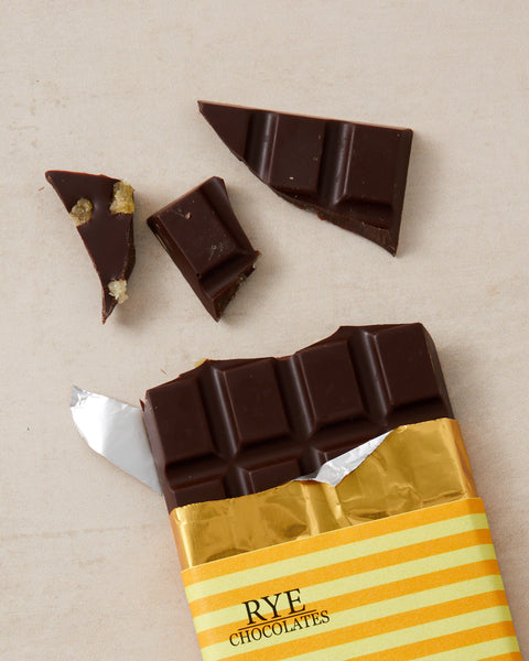 Ginger Dark Chocolate Bar - 72% Ecuadorian