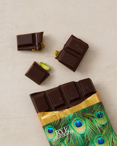 Pistachio Dark Chocolate Bar - 72% Ecuadorian