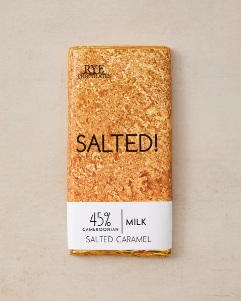 Salted Caramel Milk Chocolate Bar - 45% Cameroonian