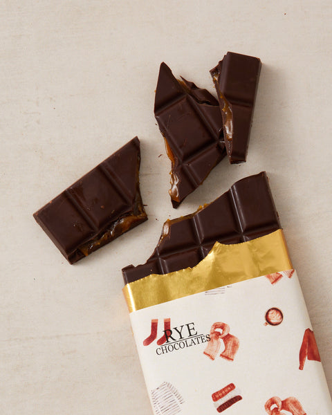 Sticky Toffee Dark Chocolate Bar - 64.5% Peruvian