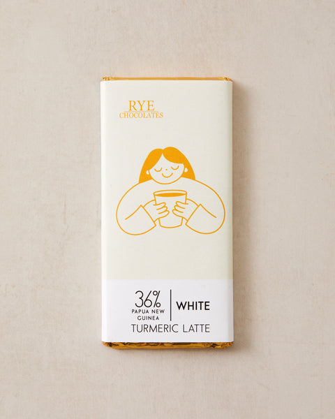 Turmeric Latte White Chocolate Bar - 36% Papua New Guinea