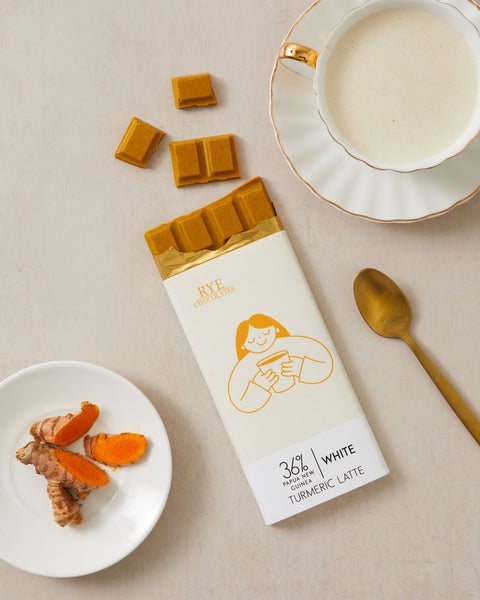 Turmeric Latte White Chocolate Bar - 36% Papua New Guinea