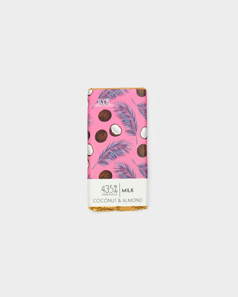Coconut & Almond Milk Chocolate Bar - 43.5% Venezuelan