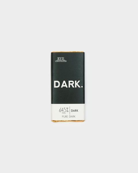 Pure Dark Chocolate Bar - 64.5% Peruvian