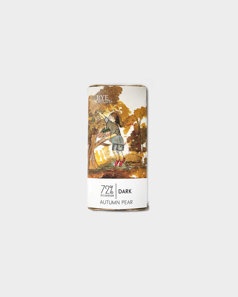 Autumn Pear Dark Chocolate Bar - 72% Ecuadorian