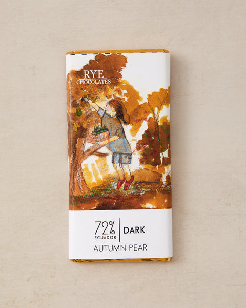 Autumn Pear Dark Chocolate Bar - 72% Ecuadorian