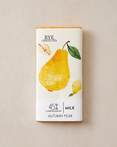 Autumn Pear Milk Chocolate Bar - 45% Cameroonian