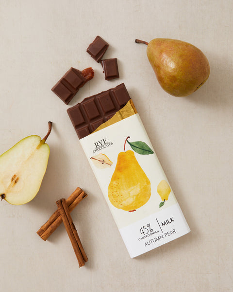 Autumn Pear Milk Chocolate Bar - 45% Cameroonian