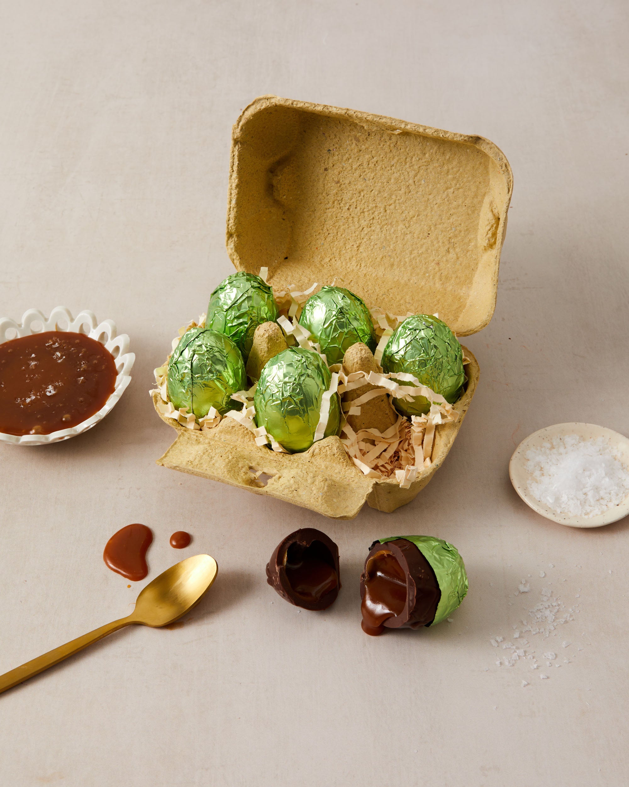 Box of Salted Caramel Chocolate eggs