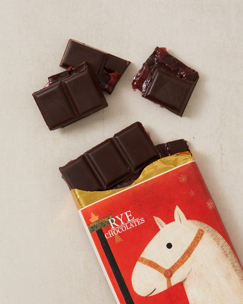 Cherry Curd Dark Chocolate Bar - 80% Cameroonian
