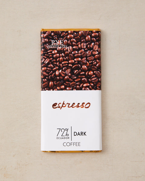 Coffee Dark Chocolate Bar - 72% Ecuadorian