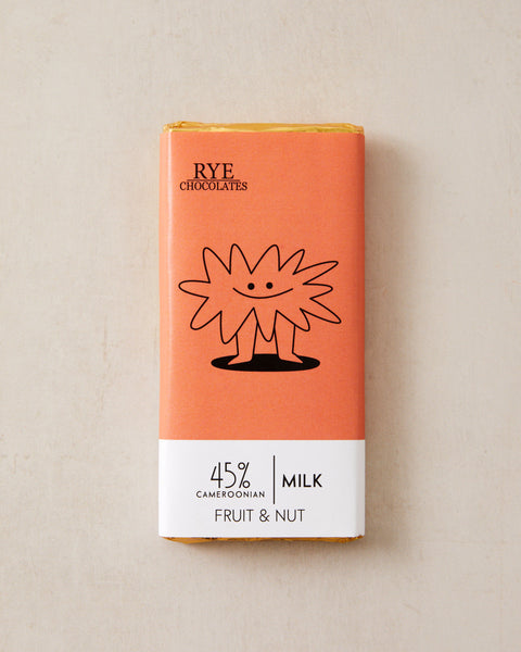 Fruit & Nut Milk Chocolate Bar - 45% Cameroonian