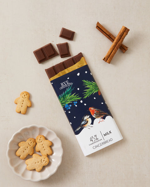 Gingerbread Milk Chocolate Bar - 45% Cameroonian