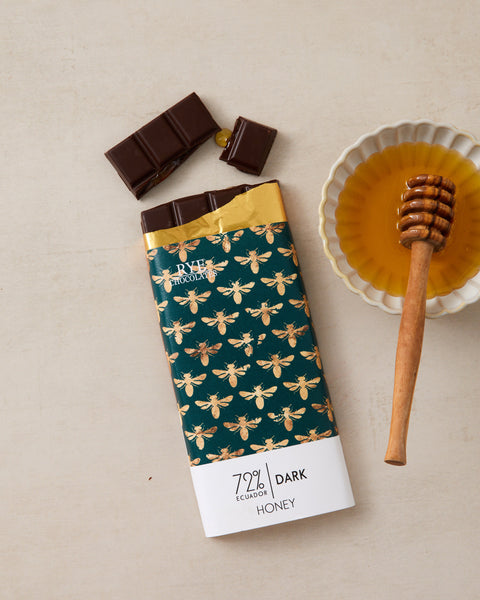 Honey Dark Chocolate Bar - 72% Ecuadorian