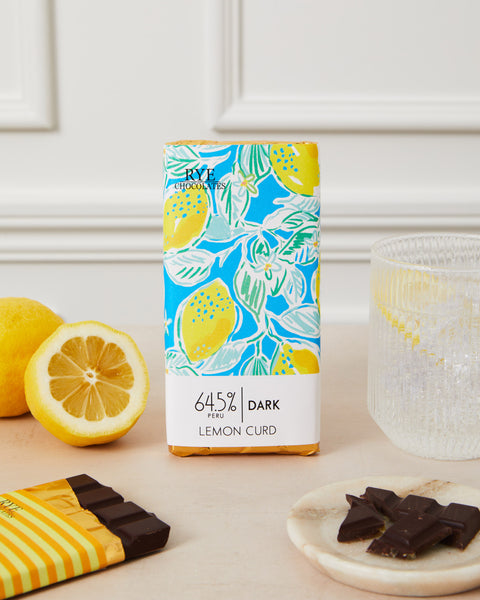Lemon Curd Dark Chocolate Bar - 64.5% Peruvian