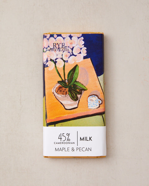 Maple & Pecan Milk Chocolate Bar - 45% Cameroonian