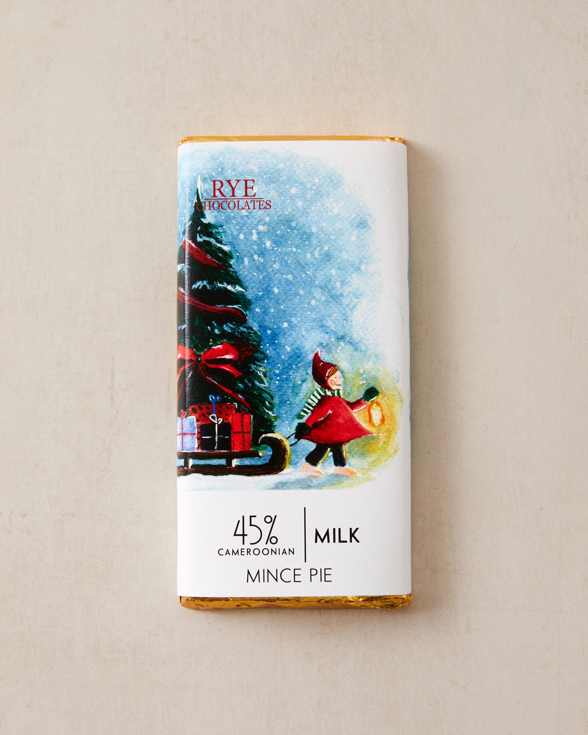 Mince Pie Milk Chocolate Bar - 45% Cameroonian – Rye Chocolates