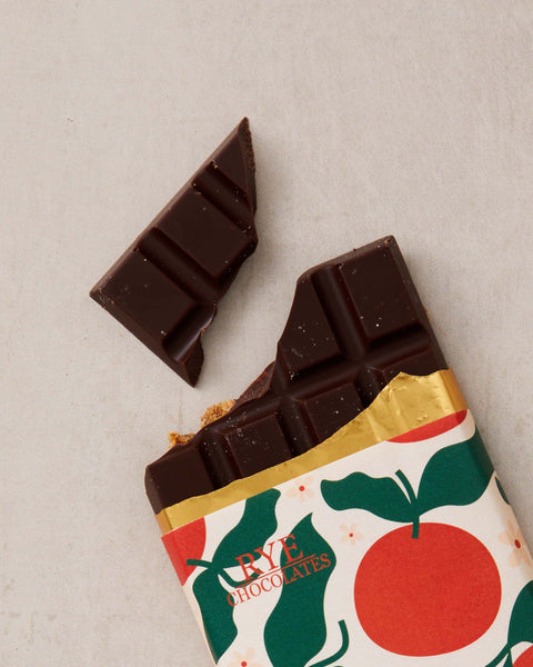 Orange & Fig Dark Chocolate Bar - 64.5% Peruvian