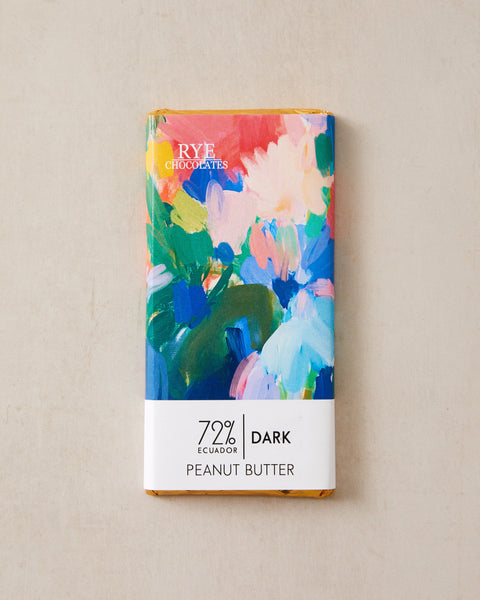 Peanut Butter Dark Chocolate Bar - 72% Ecuadorian
